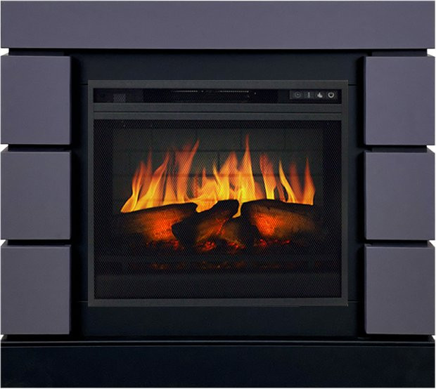 Каминокомплект Modern SFT (Разборный) - Серый графит с очагом Vision 23 EF LED 3D FX в Тюмени