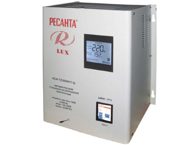 Стабилизатор напряжения серии LUX РЕСАНТА АСН-12000Н/1-Ц в Тюмени