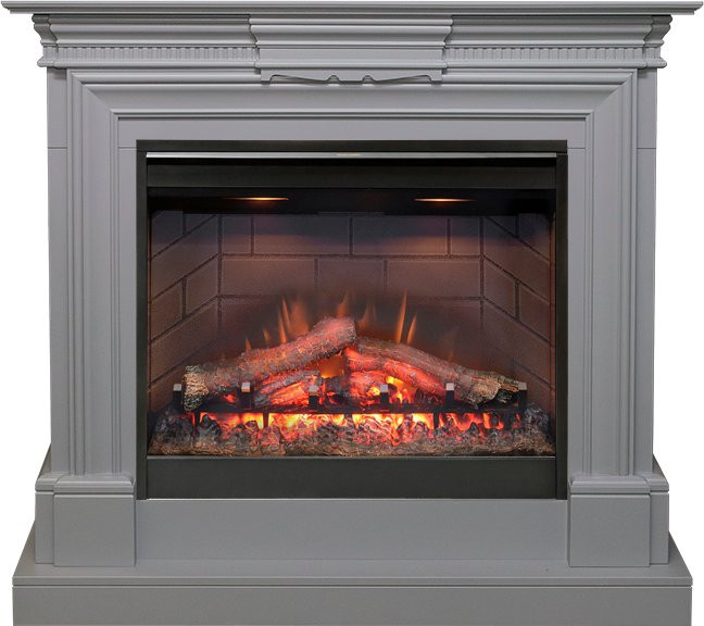 Каминокомплект Chelsea - Grey с очагом Symphony 26'' DF2608-INT в Тюмени