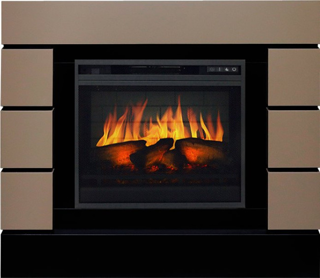 Каминокомплект Lindos - Beige Grey с очагом Vision 23 EF LED 3D FX в Тюмени