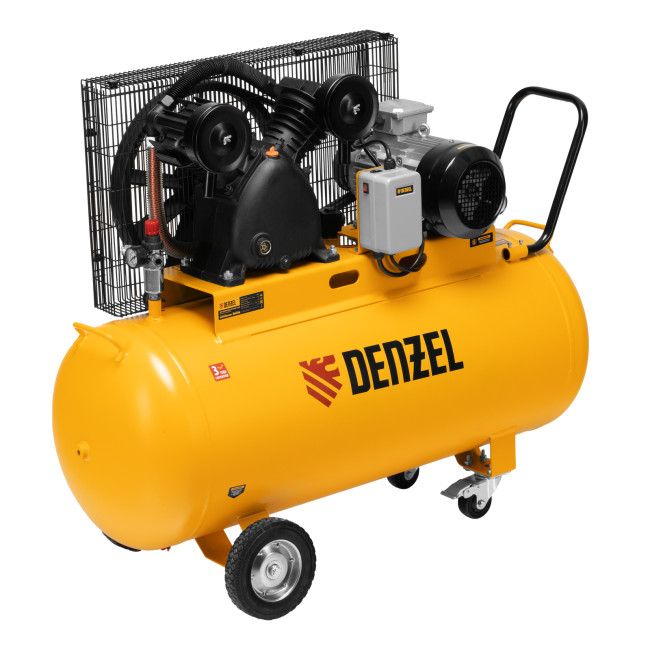 Компрессор воздушный рем. привод BCV 4000-T/200, 4,0 кВт, 200 литров, 690 л/мин Denzel в Тюмени