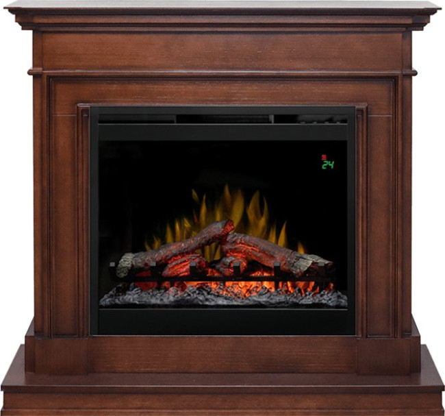 Каминокомплект Newport - Темный дуб с очагом Symphony 26'' DF2624L-INT в Тюмени