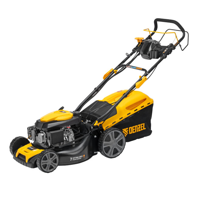 Газонокосилка бензиновая GLD-460SP-VE, 146 см3, шир. 46см, привод, вариатор, эл.старт, 60 л Denzel в Тюмени