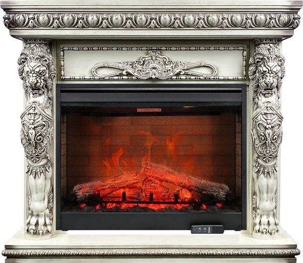 Каминокомплект Windsor - Слоновая кость с патиной с очагом Symphony 30'' DF3020-EU в Тюмени