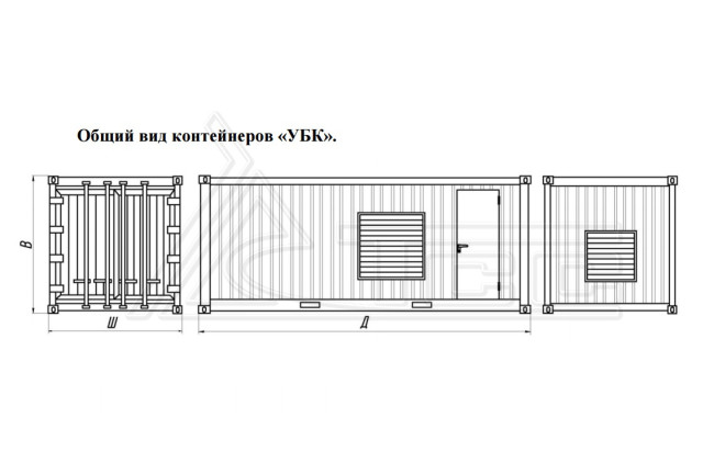 Контейнер Север УБК-6В базовая комплектация (на базе морского контейнера) в Тюмени