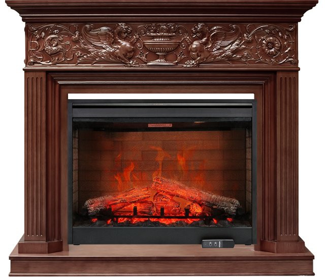 Каминокомплект Palace - Темный дуб с очагом Symphony 30'' DF3020-EU в Тюмени
