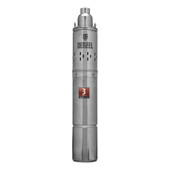Скважинный насос DWS-4-100, винтовой, диаметр 4", 800 Вт, 1700 л/ч, напор 100 м Denzel в Тюмени