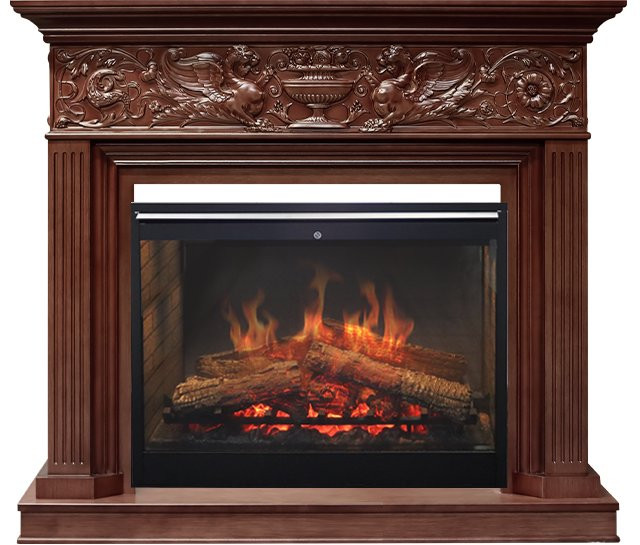 Каминокомплект Palace - Темный дуб с очагом Symphony 30'' DF3020-INT в Тюмени