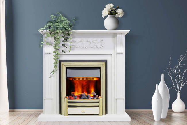 Портал Royal Flame Venice - Махагон коричневый антик в Тюмени