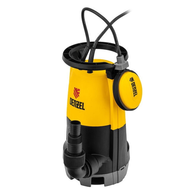 Дренажный насос для чистой и грязной воды DP450S, 450 Вт, напор 6 м, 12000 л/ч Denzel в Тюмени