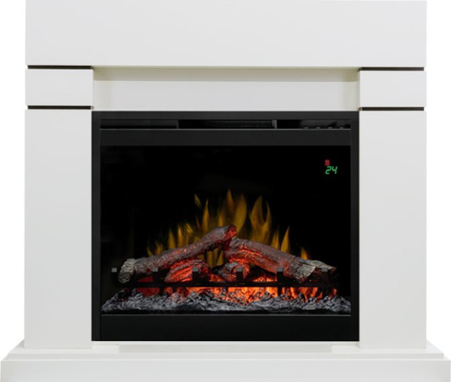 Каминокомплект Lindos - Алебастр (Высота 985мм) с очагом Symphony 26'' DF2624L-INT в Тюмени