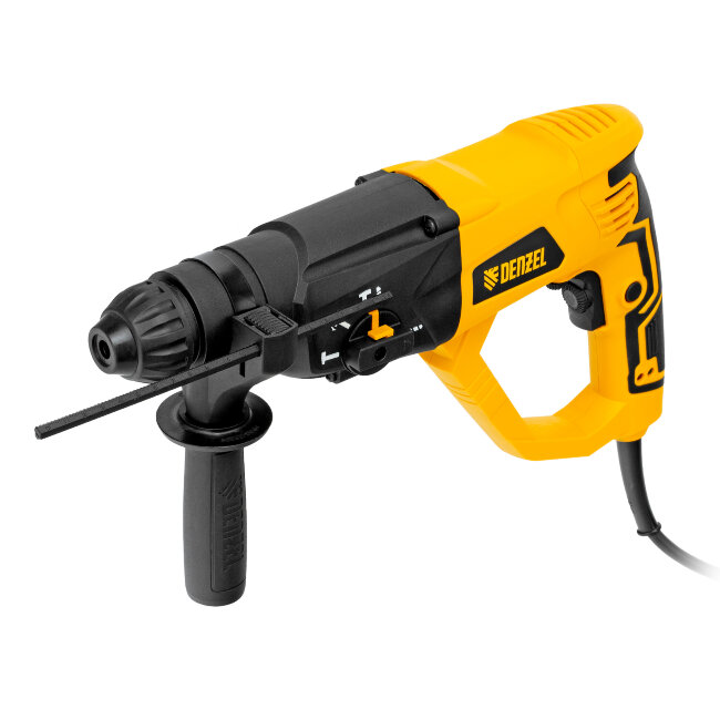 Перфоратор электрический RH-1050-26, SDS-plus, 1050 Вт, 3.2 Дж, 3 плюс 1 режим Denzel в Тюмени