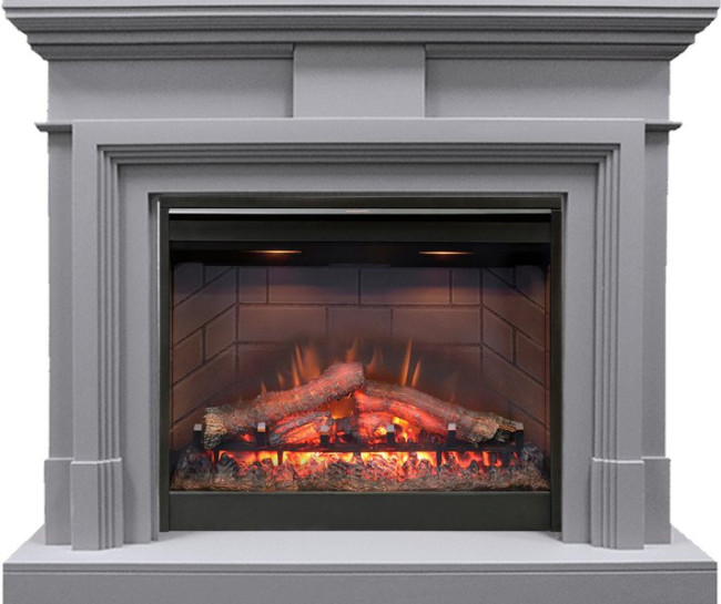 Каминокомплект Coventry Gray - Серый с очагом Symphony 26'' DF2608-INT в Тюмени