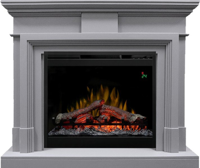 Каминокомплект Coventry Gray - Серый с очагом Symphony 26'' DF2624L-INT в Тюмени
