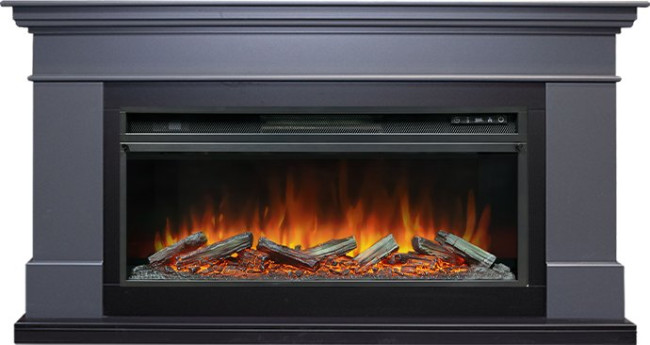 Каминокомплект California - Серый графит (Высота 850 мм) с очагом Vision 42 LOG LED в Тюмени