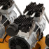 Компрессор безмасляный, малошумный  DLS 2250/100, 2250 Вт, 3x750, 100 л, 410 л/мин блок управления/ Denzel в Тюмени
