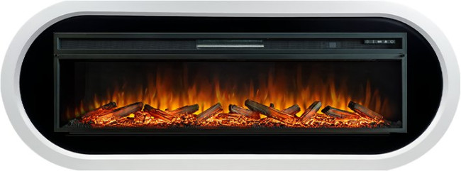 Каминокомплект Ellipse - Белый с черным с очагом Vision 60 LOG LED в Тюмени