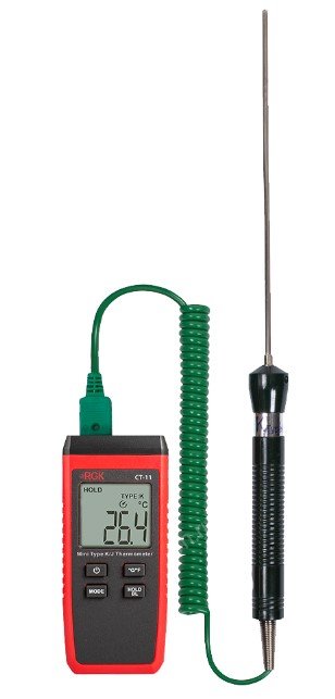 Термометр RGK CT-11 с погружным зондом температуры TR-10W с поверкой в Тюмени