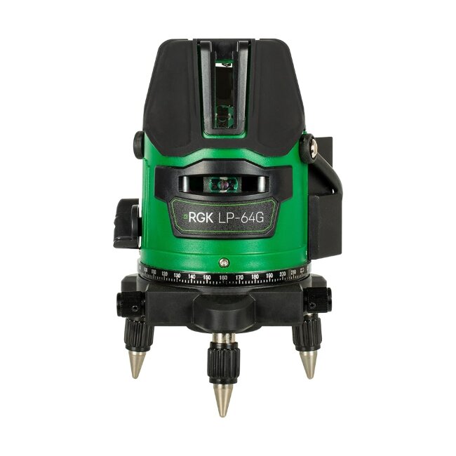 Комплект: лазерный уровень RGK LP-64G + штатив RGK LET-170 в Тюмени