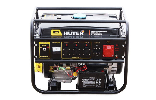 Портативный бензогенератор HUTER DY8000LX-3 в Тюмени