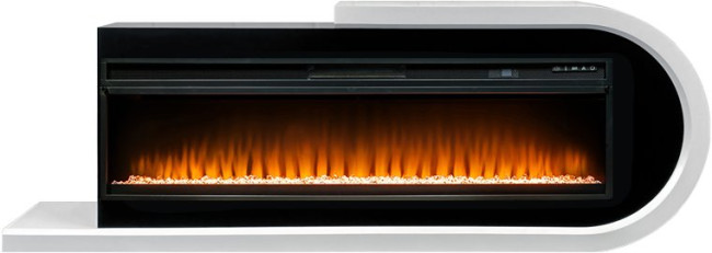 Каминокомплект Basel 60 R - Белый с черным с очагом Vision 60 LED в Тюмени