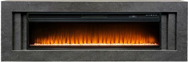 Каминокомплект Line 60 Dark Grey - Темный серый с очагом Vision 60 LED в Тюмени