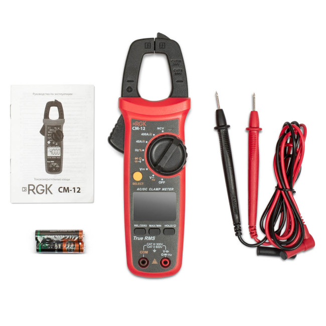 Токовые клещи RGK CM-12 с поверкой в Тюмени