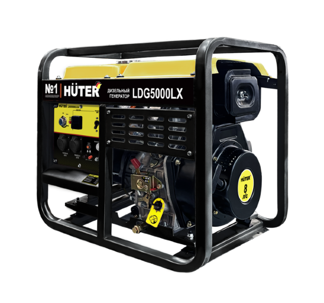 Электрогенератор дизельный LDG 5000LX Huter в Тюмени