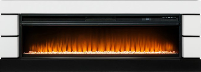 Каминокомплект Modern 60 SFT (Разборный) - Белый с черным с очагом Vision 60 LED в Тюмени