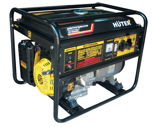 Портативный бензогенератор HUTER DY5000L в Тюмени