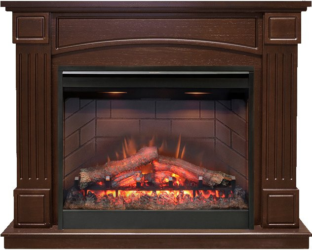 Каминокомплект Boston - Темный дуб с очагом Symphony 26'' DF2608-INT в Тюмени