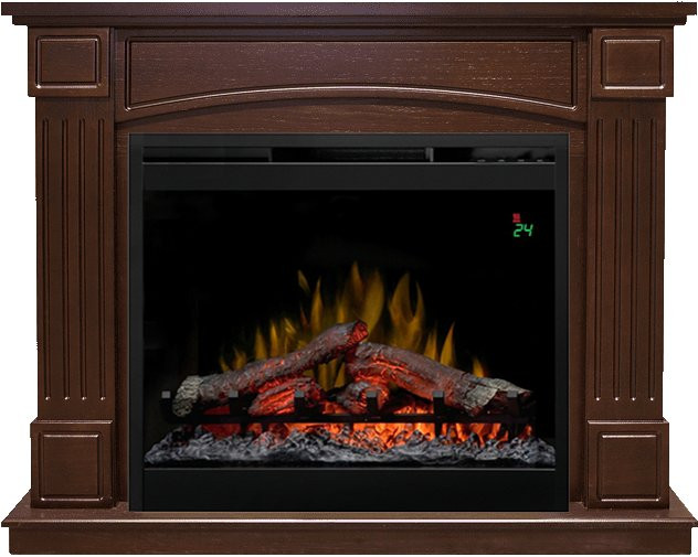 Каминокомплект Boston - Темный дуб с очагом Symphony 26'' DF2624L-INT в Тюмени
