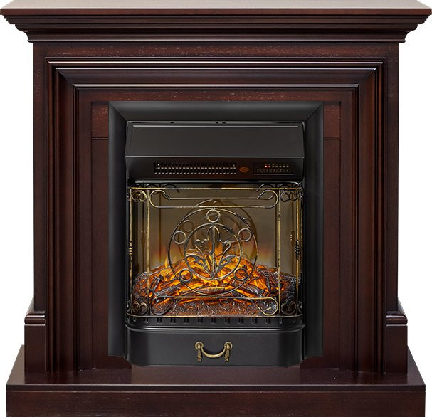 Каминокомплект Bradford - Темный дуб с очагом Majestic FX M Black RC в Тюмени