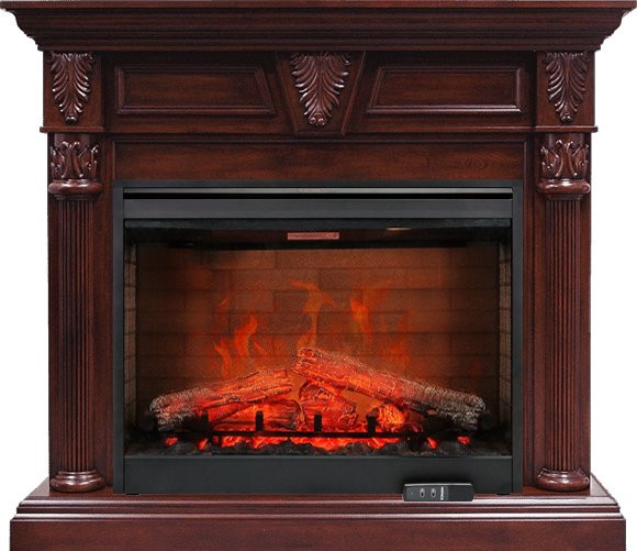 Каминокомплект Sheffield - Темная вишня с очагом Symphony 30'' DF3020-EU в Тюмени