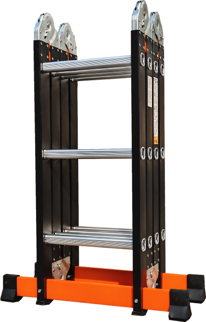 Лестница трансформер стальная, алюминиевые ступени 4x5 ТАЛМЕТ/TALMET TM-505С в Тюмени