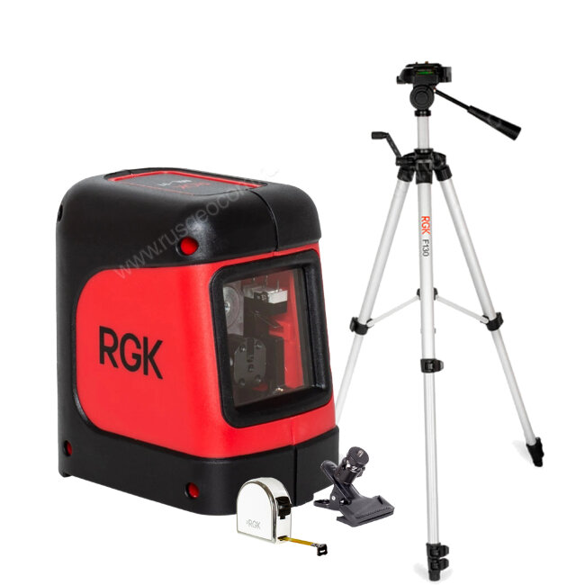 Комплект: лазерный уровень RGK ML-11 + штатив RGK F130 рулетка RGK RM3 в Тюмени