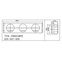 Toshiba Фланец воздушный стандартный (TCB-SF80C6BPE) в Тюмени