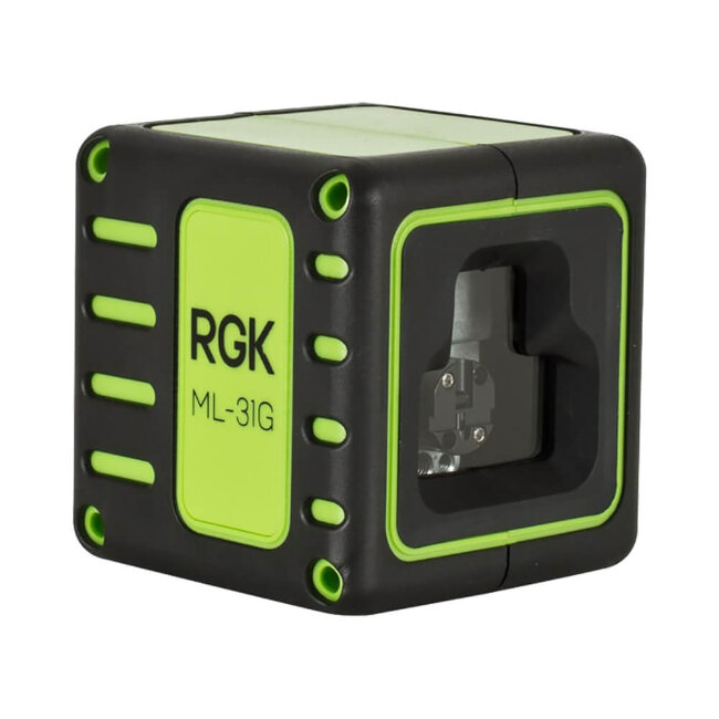 Комплект: лазерный уровень RGK ML-31G + штатив RGK F170 кронштейн RGK K-5 рулетка RGK RM3 в Тюмени