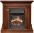 Каминокомплект Bradford - Орех с очагом Majestic FX Black в Тюмени