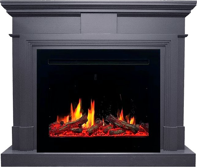 Каминокомплект Coventry Graphite Grey - Серый графит с очагом 5D V-ART 25 в Тюмени